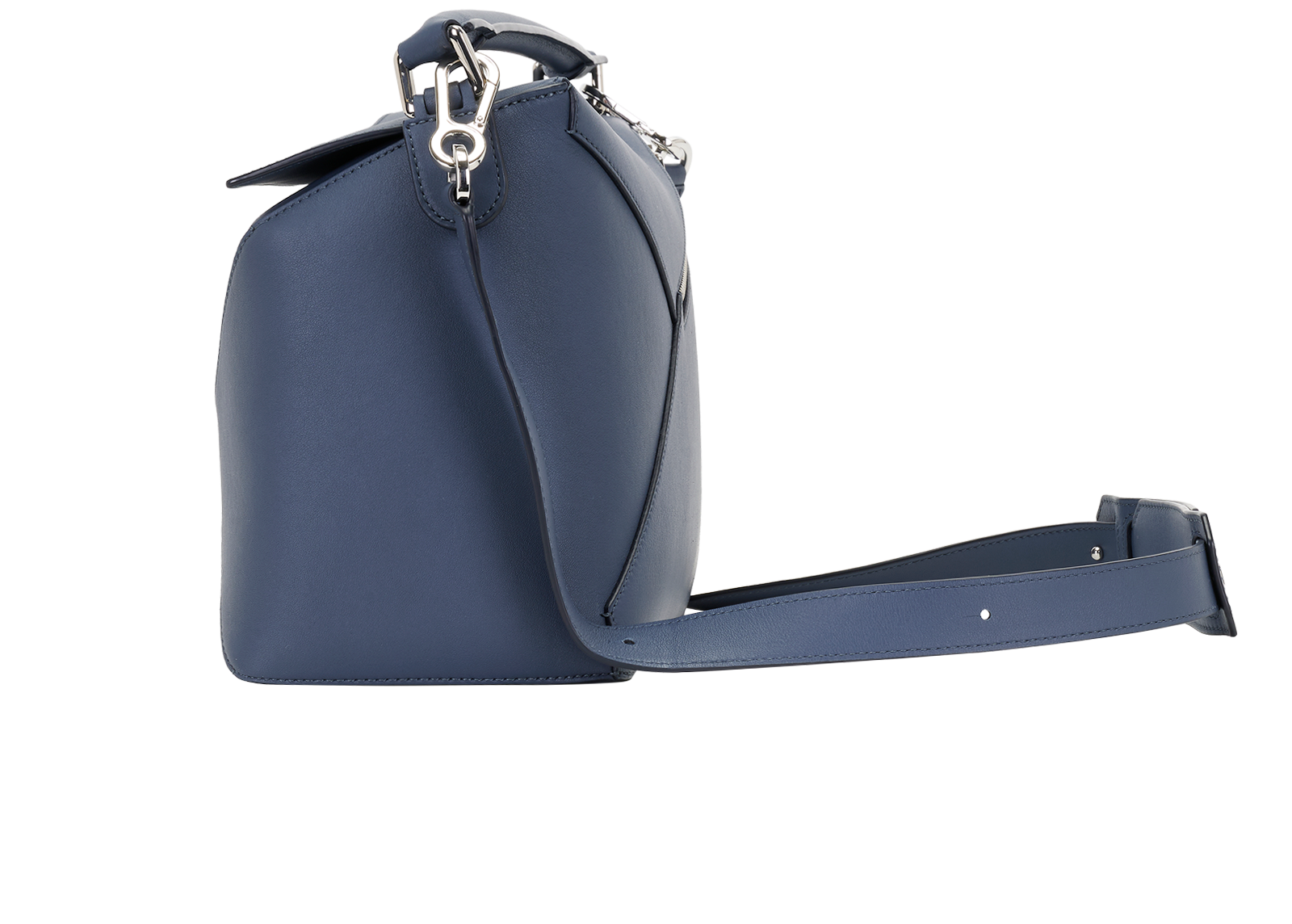 Large Puzzle Bag, &pound;1,800, Handbags, Blue, Leather, Bottom view